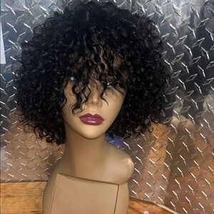 Curly Black Wig for Women